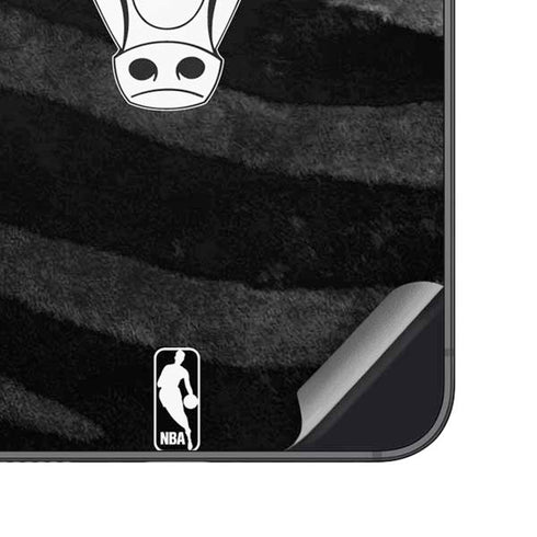 NBA Chicago Bulls Black Animal Print Galaxy S23 Skin