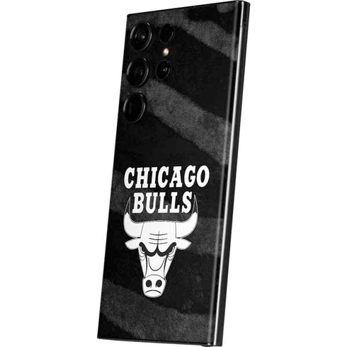 NBA Chicago Bulls Black Animal Print Galaxy S23 Ultra Skin