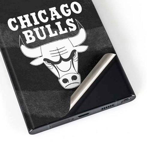 NBA Chicago Bulls Black Animal Print Galaxy S23 Ultra Skin