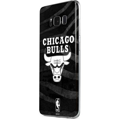 NBA Chicago Bulls Black Animal Print Galaxy S8 Skin