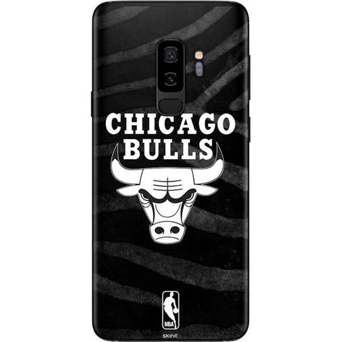 NBA Chicago Bulls Black Animal Print Galaxy S9 Plus Skin