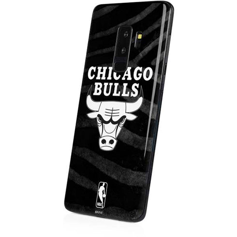 NBA Chicago Bulls Black Animal Print Galaxy S9 Plus Skin