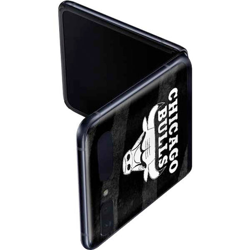 NBA Chicago Bulls Black Animal Print Galaxy Z Flip Skin