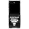 NBA Chicago Bulls Black Animal Print Galaxy Z Flip5 5G Clear Case