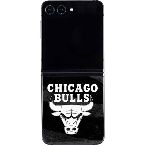NBA Chicago Bulls Black Animal Print Galaxy Z Flip5 5G Skin