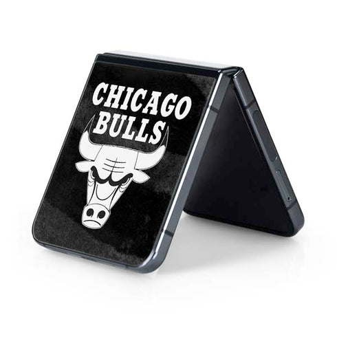 NBA Chicago Bulls Black Animal Print Galaxy Z Flip5 5G Skin