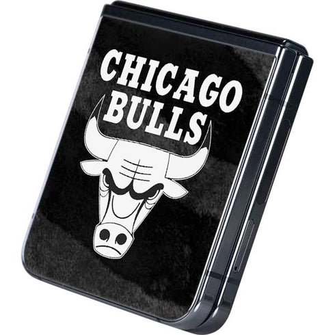 NBA Chicago Bulls Black Animal Print Galaxy Z Flip5 5G Skin