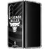 NBA Chicago Bulls Black Animal Print Galaxy Z Fold4 5G Clear Case
