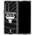 NBA Chicago Bulls Black Animal Print Galaxy Z Fold4 5G Clear Case