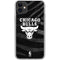NBA Chicago Bulls Black Animal Print iPhone 11 Clear Case