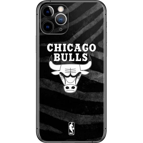 NBA Chicago Bulls Black Animal Print iPhone 11 Pro Skin