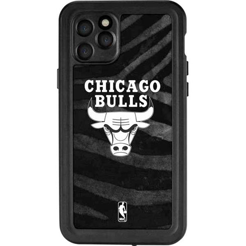 NBA Chicago Bulls Black Animal Print iPhone 11 Pro Waterproof Case