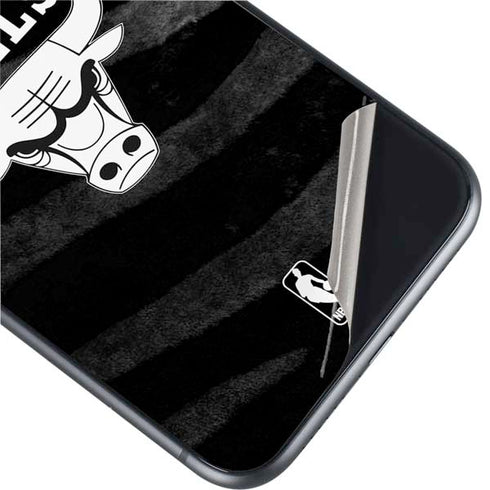 NBA Chicago Bulls Black Animal Print iPhone 11 Skin