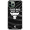 NBA Chicago Bulls Black Animal Print iPhone 12 Pro Clear Case