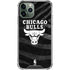 NBA Chicago Bulls Black Animal Print iPhone 12 Pro Clear Case