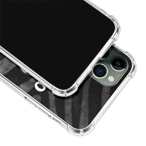 NBA Chicago Bulls Black Animal Print iPhone 12 Pro Clear Case