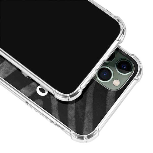 NBA Chicago Bulls Black Animal Print iPhone 12 Pro Max Clear Case