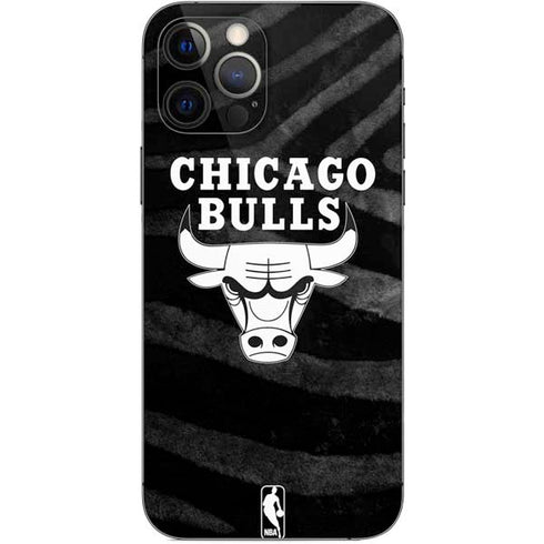 NBA Chicago Bulls Black Animal Print iPhone 12 Pro Skin