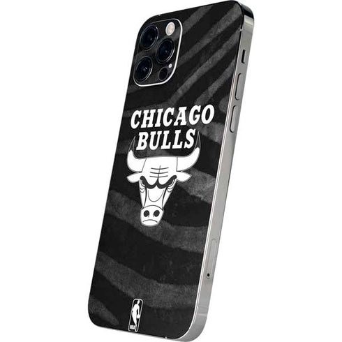 NBA Chicago Bulls Black Animal Print iPhone 12 Pro Skin