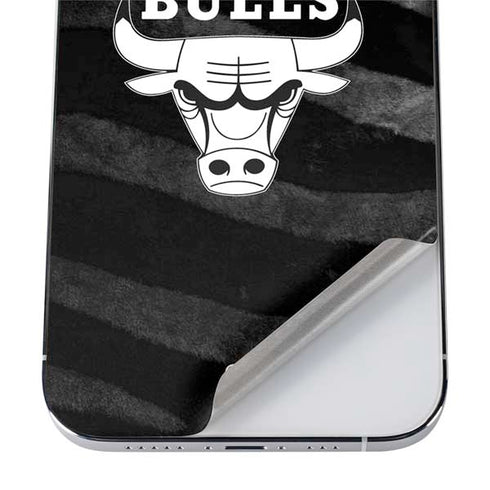NBA Chicago Bulls Black Animal Print iPhone 12 Pro Skin