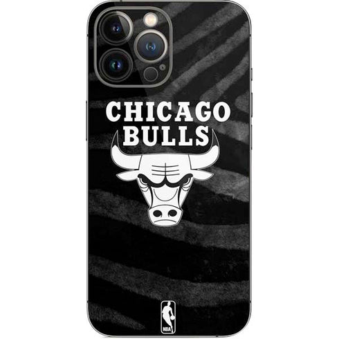NBA Chicago Bulls Black Animal Print iPhone 13 Pro Max Skin