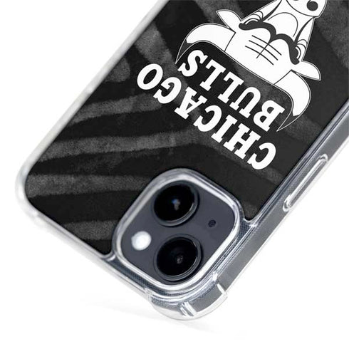 NBA Chicago Bulls Black Animal Print iPhone 15 Plus MagSafe Case