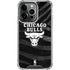 NBA Chicago Bulls Black Animal Print iPhone 15 Pro Clear Case