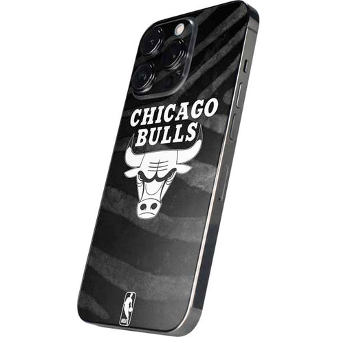 NBA Chicago Bulls Black Animal Print iPhone 14 Pro Skin