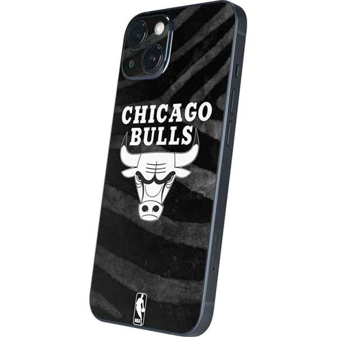 NBA Chicago Bulls Black Animal Print iPhone 14 Skin