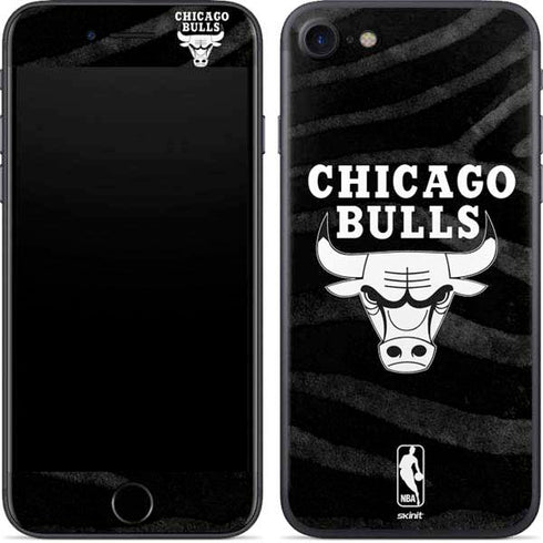 NBA Chicago Bulls Black Animal Print iPhone 7 Skin