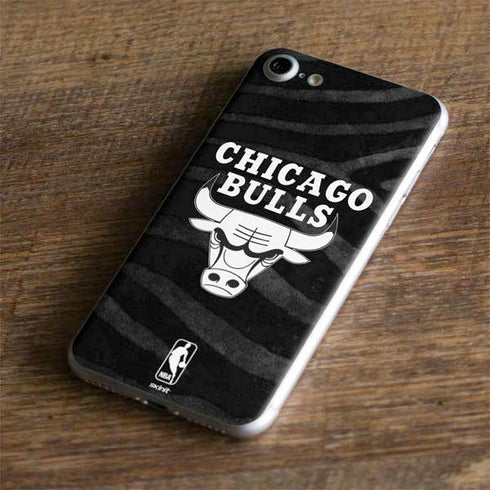 NBA Chicago Bulls Black Animal Print iPhone 7 Skin