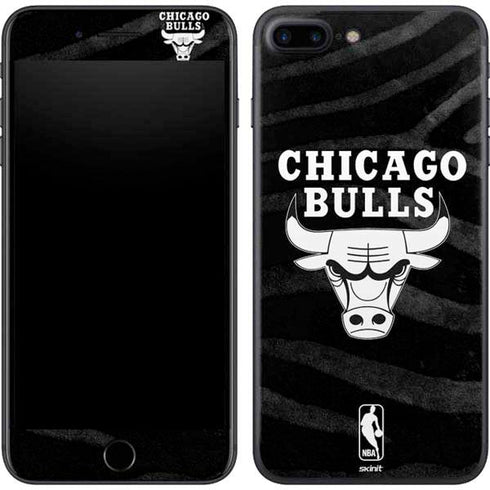 NBA Chicago Bulls Black Animal Print iPhone 8 Plus Skin