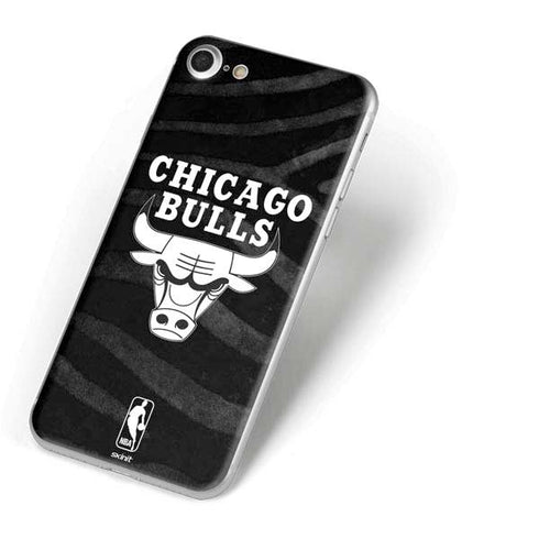 NBA Chicago Bulls Black Animal Print iPhone 8 Skin