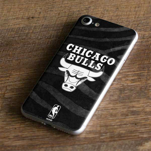 NBA Chicago Bulls Black Animal Print iPhone 8 Skin