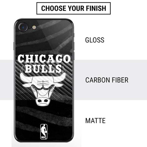 NBA Chicago Bulls Black Animal Print iPhone SE (2nd & 3rd Gen) Skin
