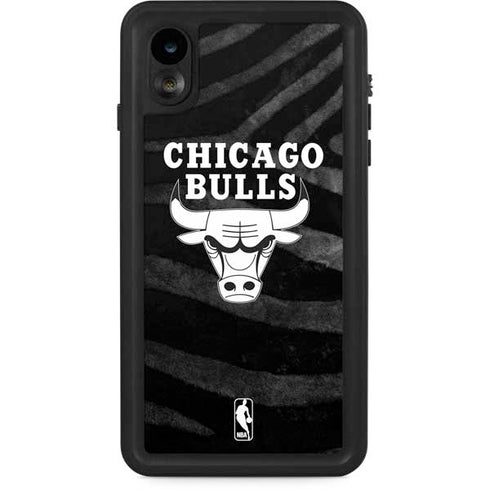 NBA Chicago Bulls Black Animal Print iPhone XR Waterproof Case