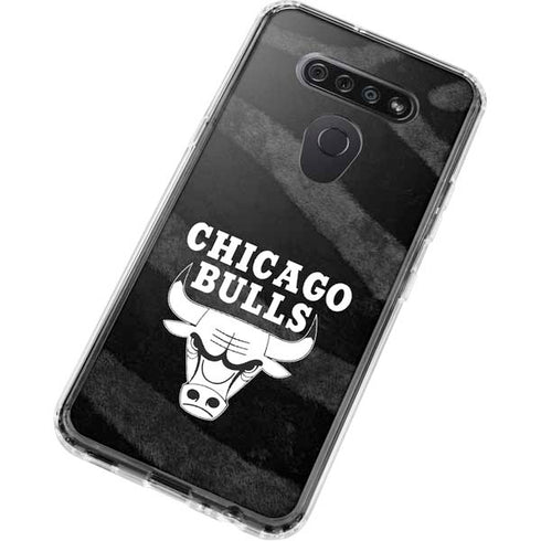 NBA Chicago Bulls Black Animal Print LG K51/Q51 Clear Case