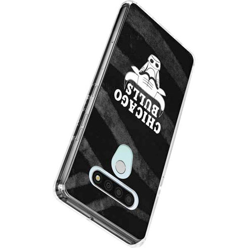 NBA Chicago Bulls Black Animal Print LG Stylo 6 Clear Case