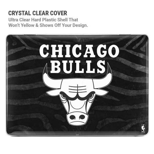 NBA Chicago Bulls Black Animal Print MacBook Air 15in (2023-2025) Case plus Skin