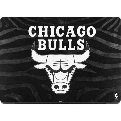 NBA Chicago Bulls Black Animal Print MacBook Pro 14in (2021-24) Skin