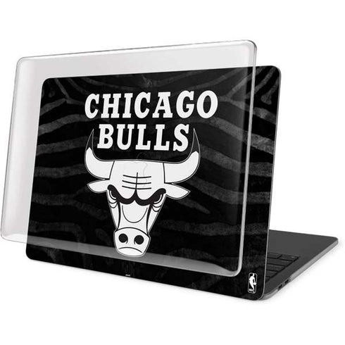 NBA Chicago Bulls Black Animal Print MacBook Pro 15in (2016-19) Case plus Skin