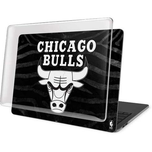 NBA Chicago Bulls Black Animal Print MacBook Pro 16in (2019-20) Case plus Skin