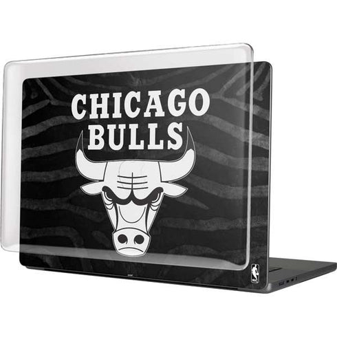 NBA Chicago Bulls Black Animal Print MacBook Pro 16in (2021-25) Case plus Skin
