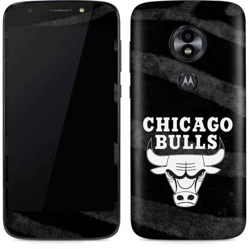 NBA Chicago Bulls Black Animal Print Moto E5 Play Skin