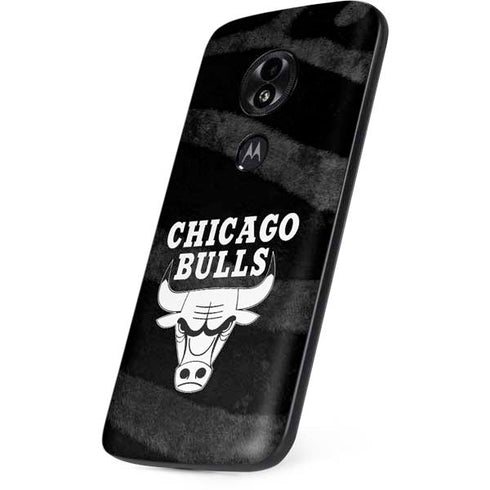 NBA Chicago Bulls Black Animal Print Moto E5 Play Skin
