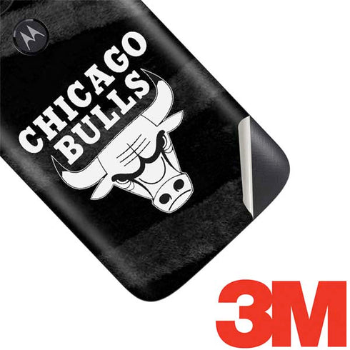 NBA Chicago Bulls Black Animal Print Moto E5 Play Skin