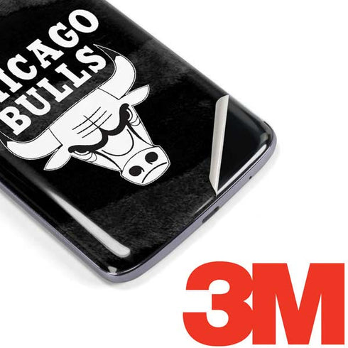 NBA Chicago Bulls Black Animal Print Moto E5 Plus Skin