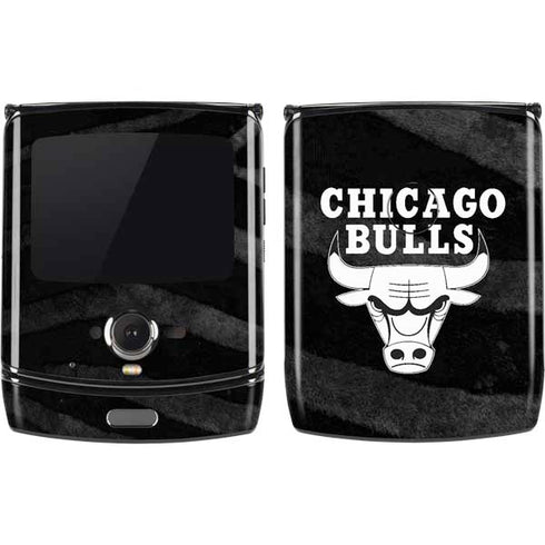 NBA Chicago Bulls Black Animal Print Motorola RAZR Skin