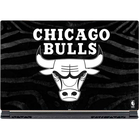 NBA Chicago Bulls Black Animal Print MSI GS65 Stealth Laptop Skin