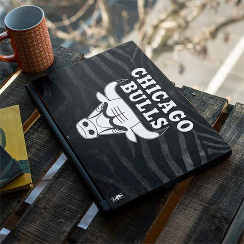 NBA Chicago Bulls Black Animal Print MSI GS65 Stealth Laptop Skin
